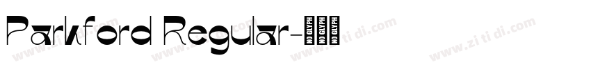 Parkford Regular字体转换